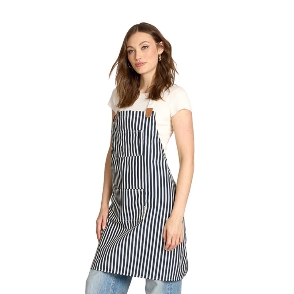 NWT‎ Business & Pleasure CO Striped Apron with Pockets